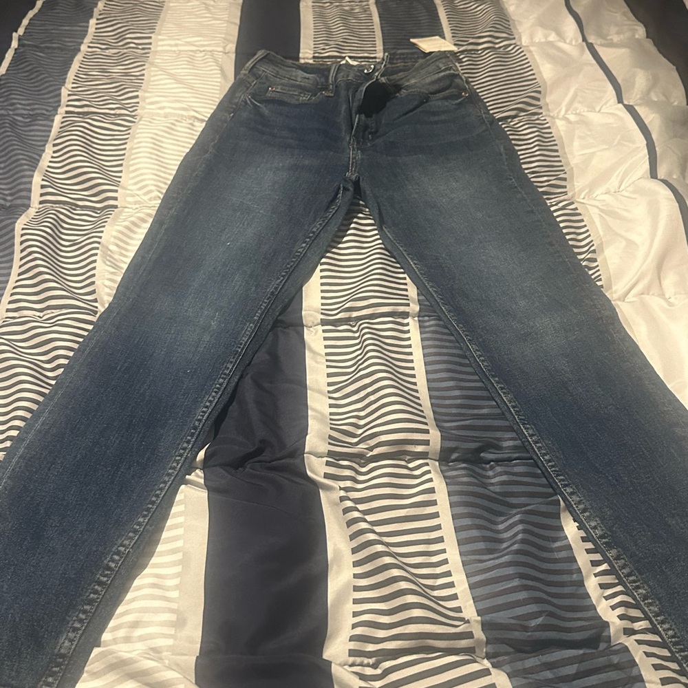 H&M Dark Blue Skinny Jeans for Women